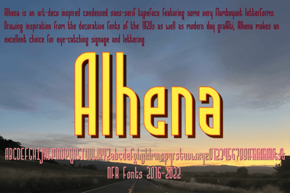 Alhena: The Art-Deco Sans Serif Font for Modern Web Design