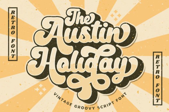 Austin Holiday: The Retro Script Font for Bold Campaigns