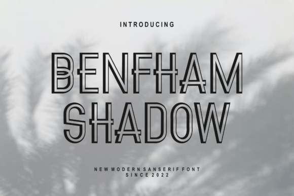 Benfham Shadow Font: The Bold Typeface for Handmade Brands