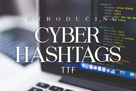 Cyber Hashtags: The Premium Serif Font for Handmade Branding