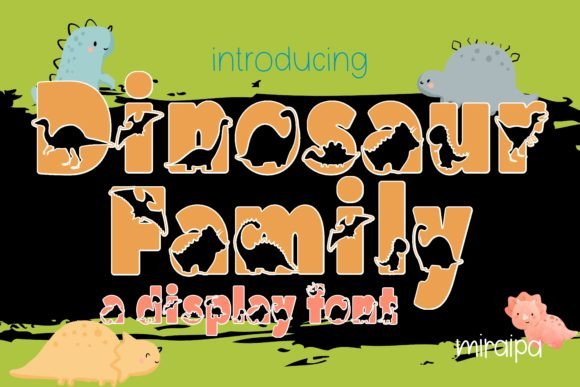 Dinosaur Family: A Playful Typeface for Engaging Campaigns