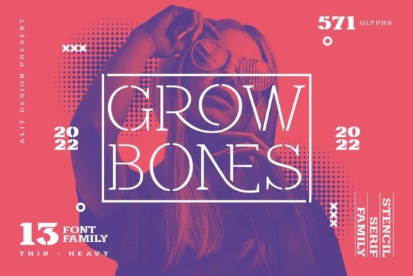 Grow Bones: The Serif Typeface for Bold Small Business Branding