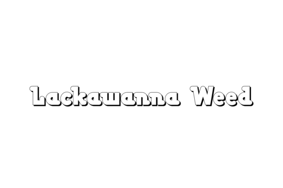Lackawanna Weed: A Bold Display Font for Eye-Catching Campaigns