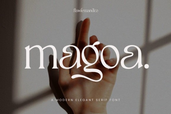 Magoa: A Modern Serif Typeface for Editorial Design