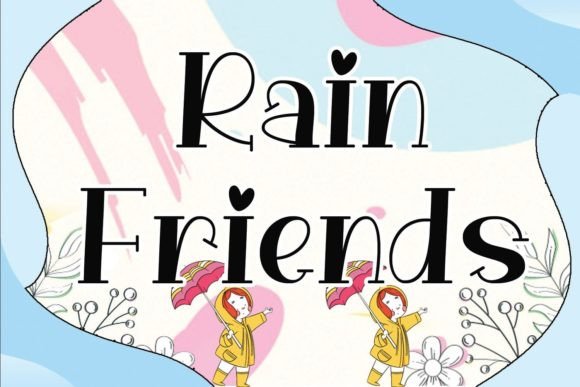 Rain Friends: A Playful Serif Font for Creative Branding