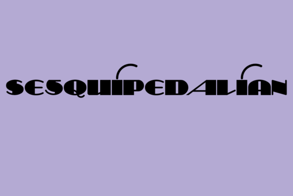 Sesquipedalian Font for Branding That Stands Out