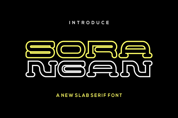 Sorangan: A Bold Slab Serif Typeface for Modern Branding Projects