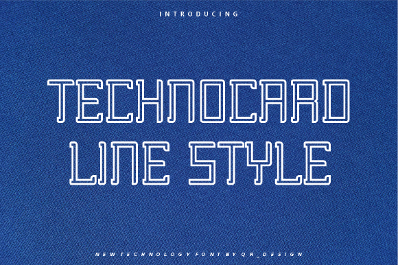 Technocard Line: The Bold Font for Handmade Branding