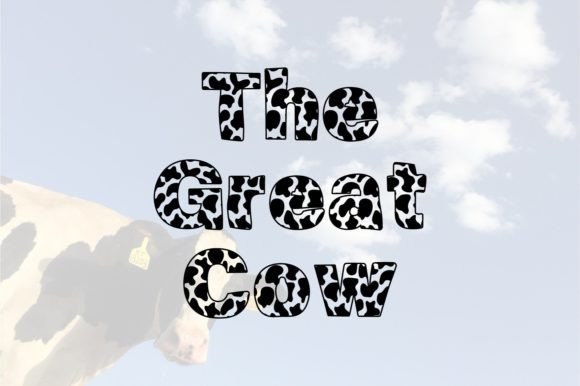 The Great Cow: A Playful Typeface for Memorable Brand Identity