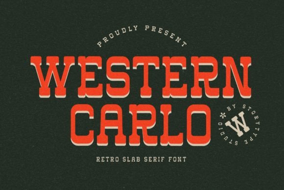 Western Carlo: A Retro Serif Typeface for Bold Web Design