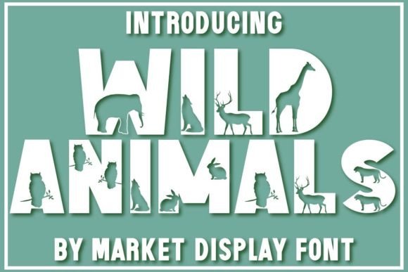 Wild Animals: A Joyful Decorative Font for Editorial Design